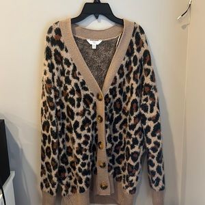 Leopard print cardigan